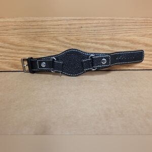 Mossimo Vintage Black Genuine Leather Watch Strap/Band Men